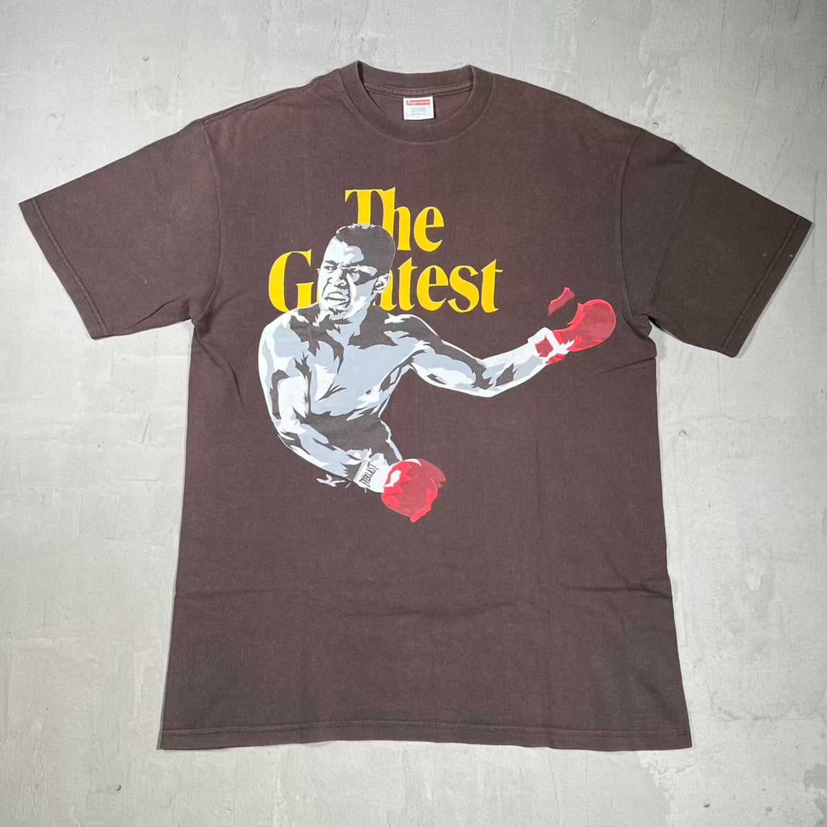 Supreme Muhammad Ali The Greatest Brown Tee (2010) Size Large USED x18545