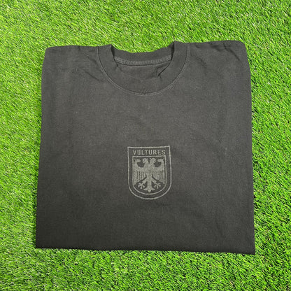 Kanye West Vultures 3M Crest Concert Black Tee Size XL USED x16122
