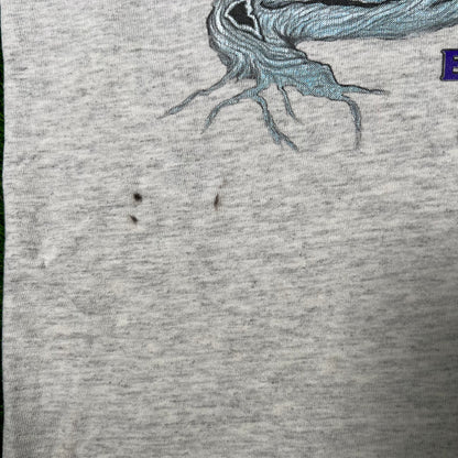 2002 Bike Week Day Pinewood Cemetery Grey Tee Size Large USED v6901