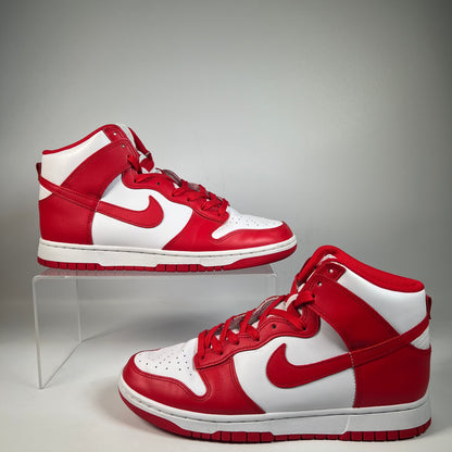 Nike Dunk High Championship White Red (2021) Size 9.5 USED s22379