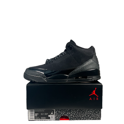 Jordan 3 Black Cat (2025) Size 8.5 USED s21047