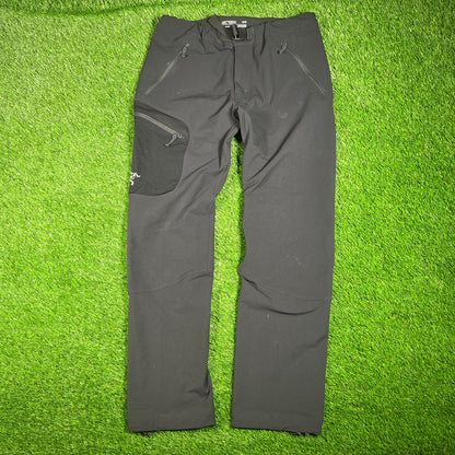 Arcteryx Black Nylon Straight Leg Pants Size Medium USED x15343