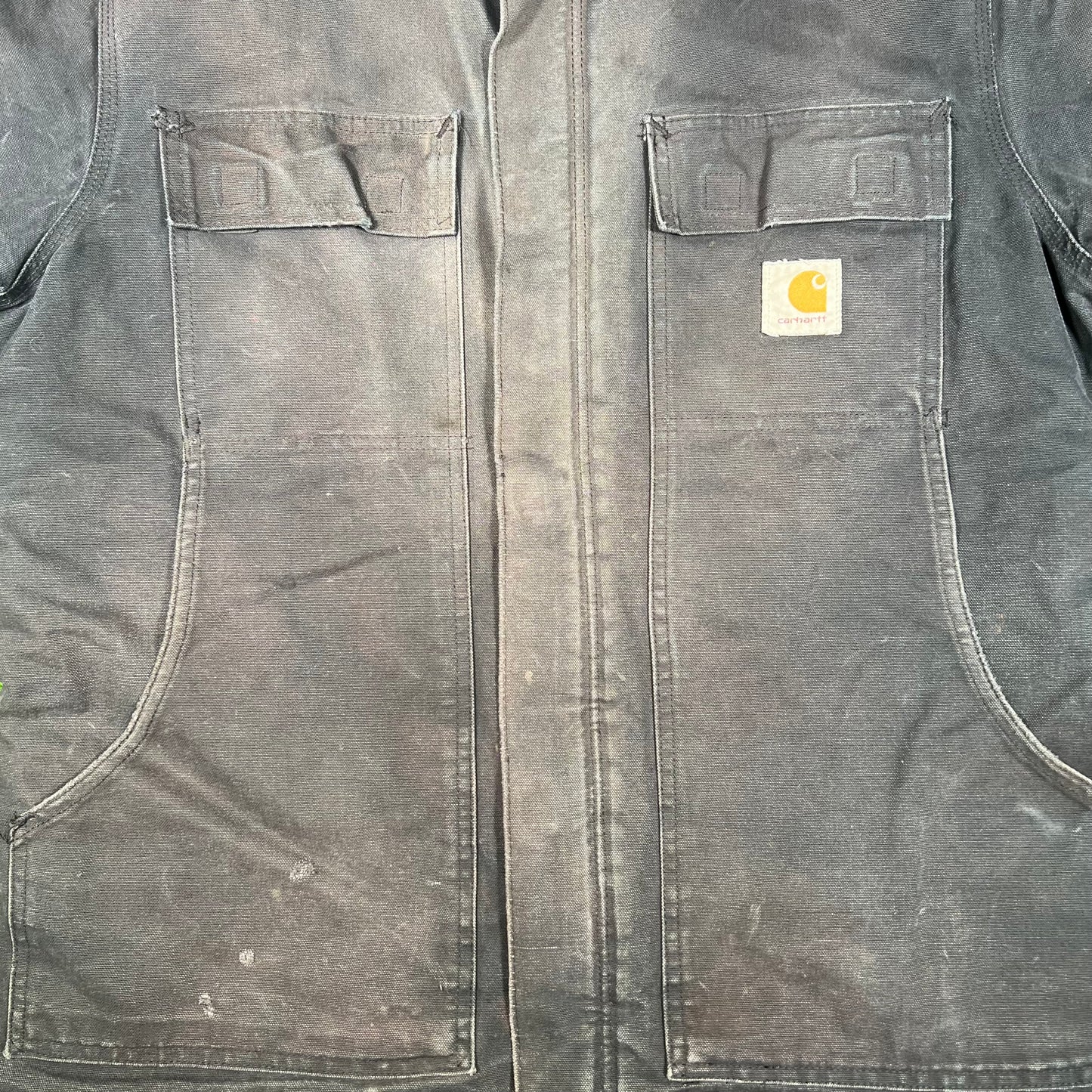 1990s Carhartt Black Arctic Jacket Size Large USED v17593