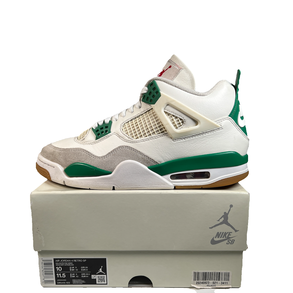 Jordan 4 SB Pine Green (2023) Size 10 USED s22890