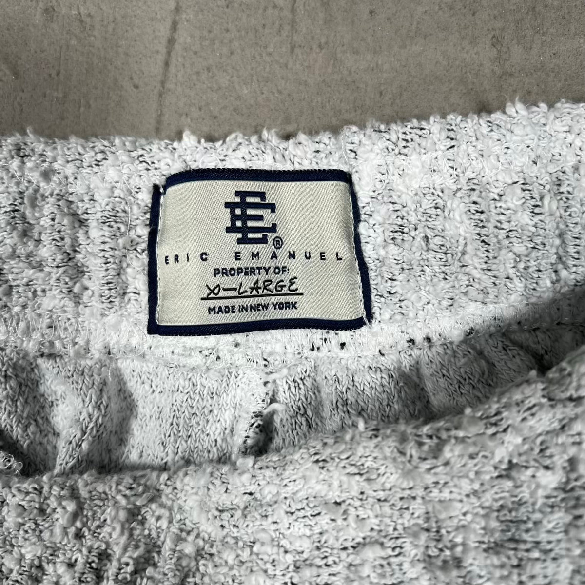 Eric Emanuel EE Grey/Brown Boucle Sweatpants Size XL USED x18461