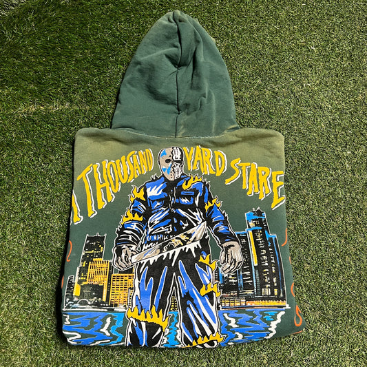 Warren Lotas Green "Thousand Yard Stare" Hoodie Size Small USED x14176