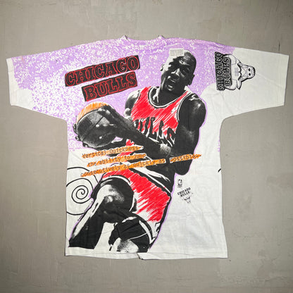Jordan Vertical Quickness full print Magic Johnson Tag Tee Size XL NEW v5212