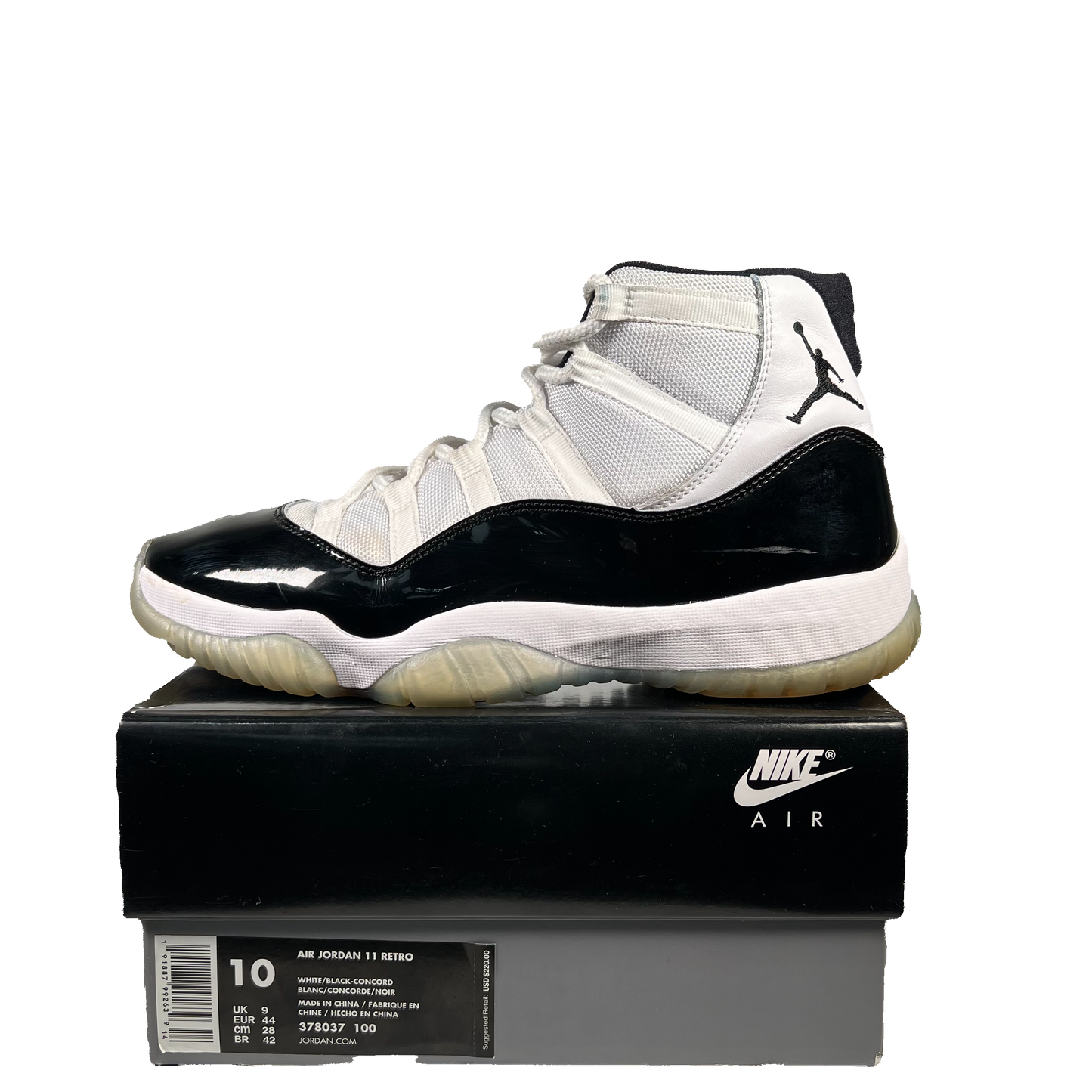 Jordan 11 Concord (2018) Size 10 USED s20216