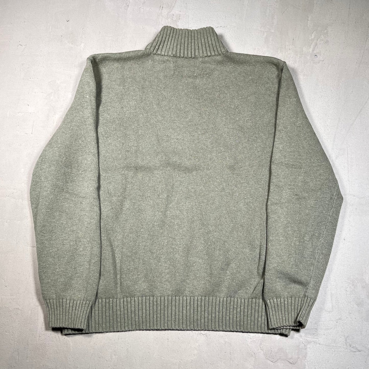 Y2K Polo Ralph Lauren Ovile Knit Half Zip Size Large USED v19372