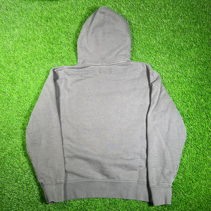 Jordan A Ma Maniere Cropped Grey Hoodie Size Large USED x16075