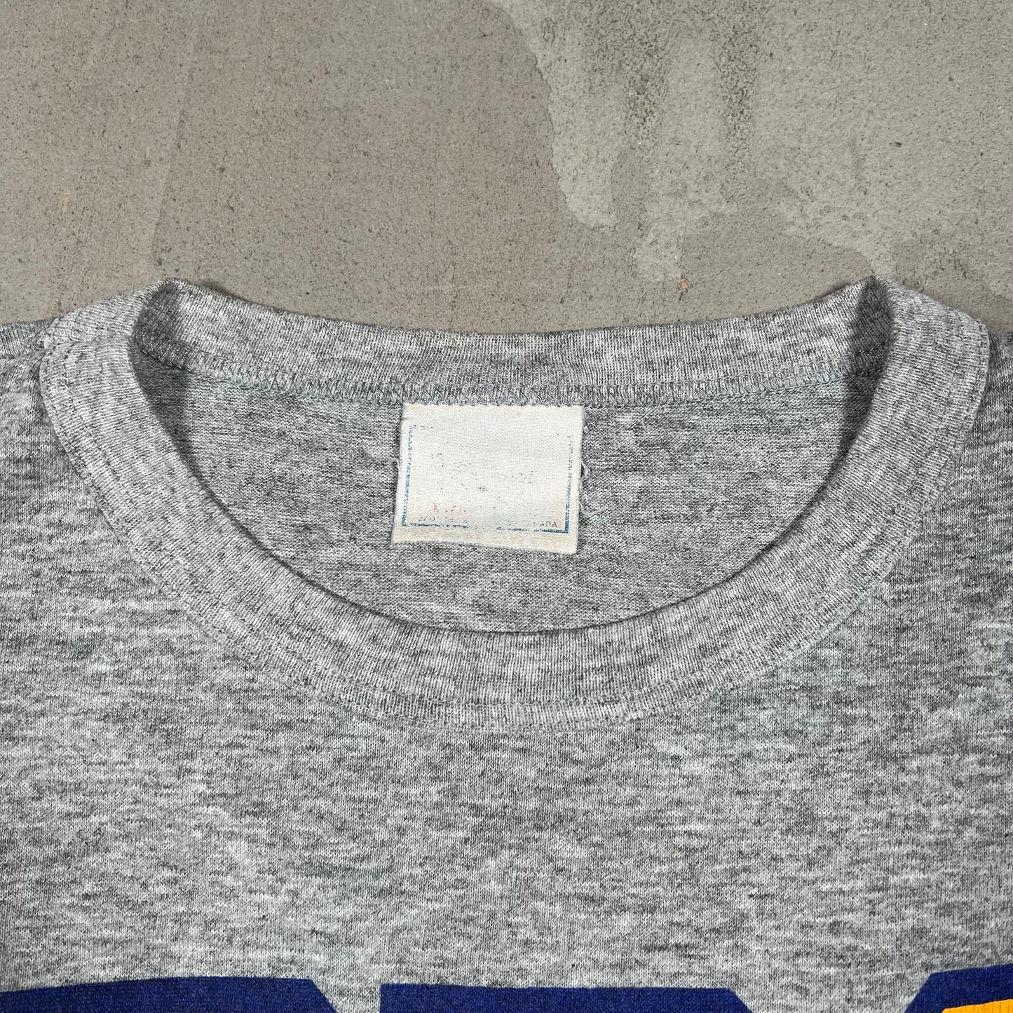 1980s University Of British Columbia ThunderBirds Logo Grey Tee Size XL USED v19117