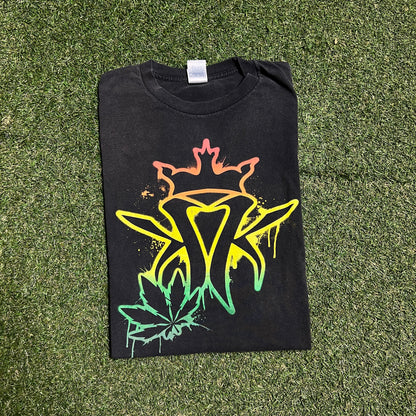 Y2K Kottonmouth Kings Rasta Logo Tee Size XL USED v15991