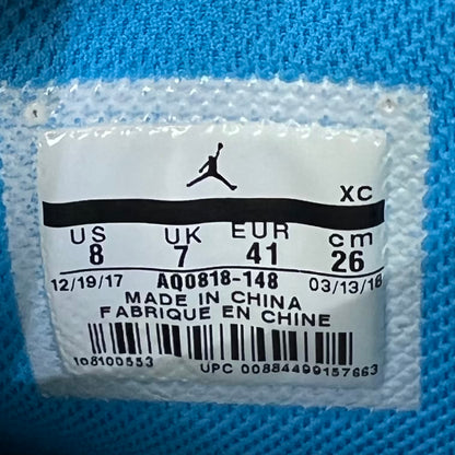 Jordan 1 High Off White Unversity Blue (2018) Size 8 USED s23425