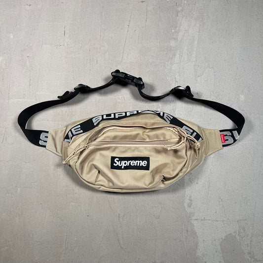 Supreme Waist Bag (2018) Tan USED x17206