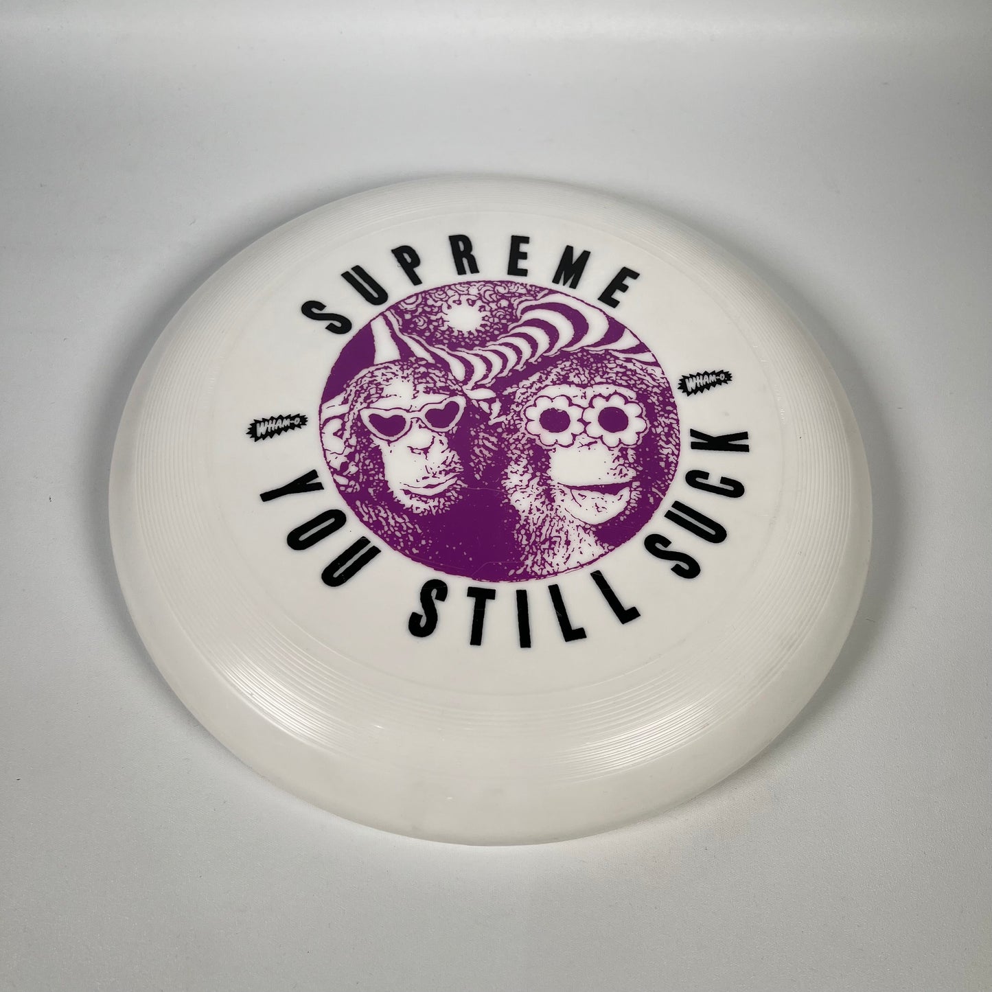 Supreme "You Still Suck" Frisbee White (2016) USED x14336