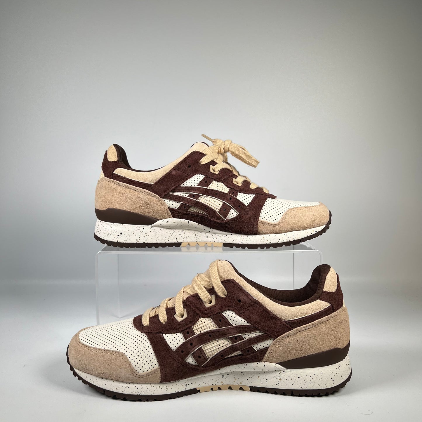 Asics Gel Lyte 3 Cream Dark Brown Size 8.5 NEW s15264