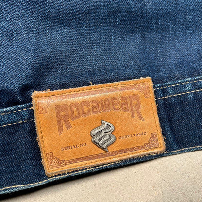 Y2K Rocawear Denim Jacket Size XXL USED v19418