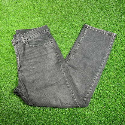 Levi's 505 Washed Black Jeans Size 36 USED v18026
