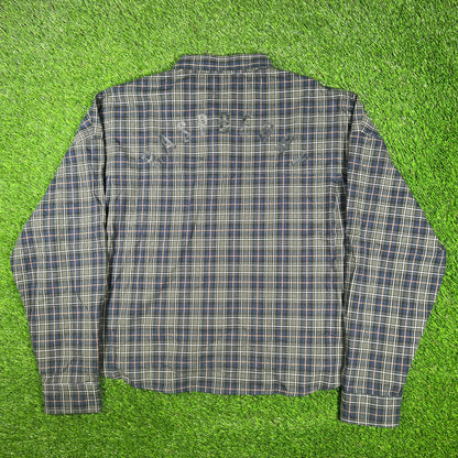 GV Gallery Raspberry Hills Plaid Button Down Size XL NEW x15051