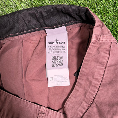 Stone Island Washed Brown Cargo Pants Size 33 USED x16070
