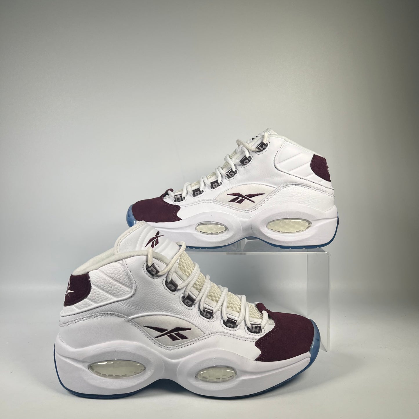 Reebok Question Mid Packer Shoes Burgundy (2023) Size 8 NEW S20565