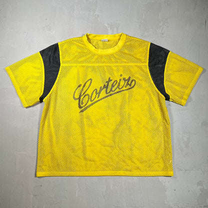 Corteiz Open Mesh Panel Jersey Yellow (2025) Size XL USED x18521