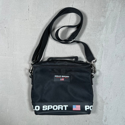 Y2K Polo Sport Black Shoulder Bag USED v19350