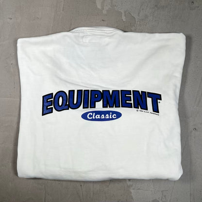 1994 BUM Equipment White Crewneck Size Large USED v20330
