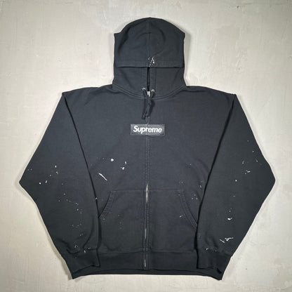 Supreme MM6 Maison Margiela Black Box Logo Zip Up Hoodie Size XXL NEW (2026)
