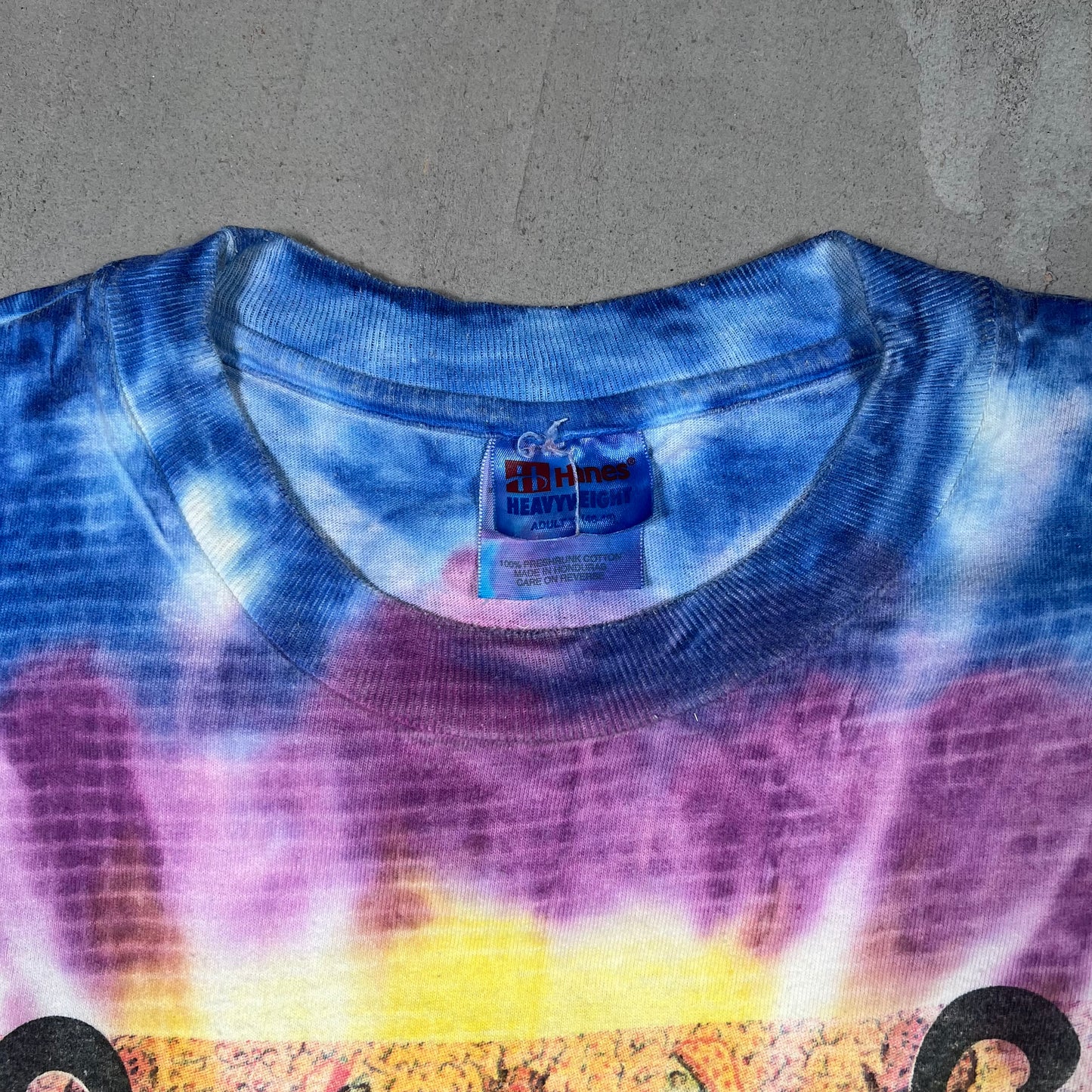 1997 Aerosmith "Nine Lives" Tie Dye Tour Tee Size XL USED v19290