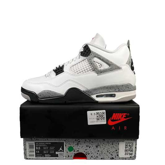 Jordan 4 White Cement (2025) Size 9.5 NEW s20241