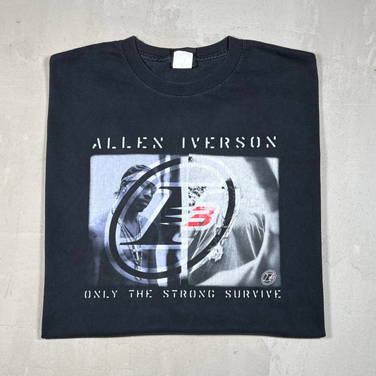 Allen Iverson I3 Reebok Black Tee Size XXL USED v19089