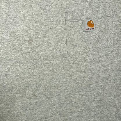 Carhartt Grey Pocket Longsleeve Size Large USED v18761