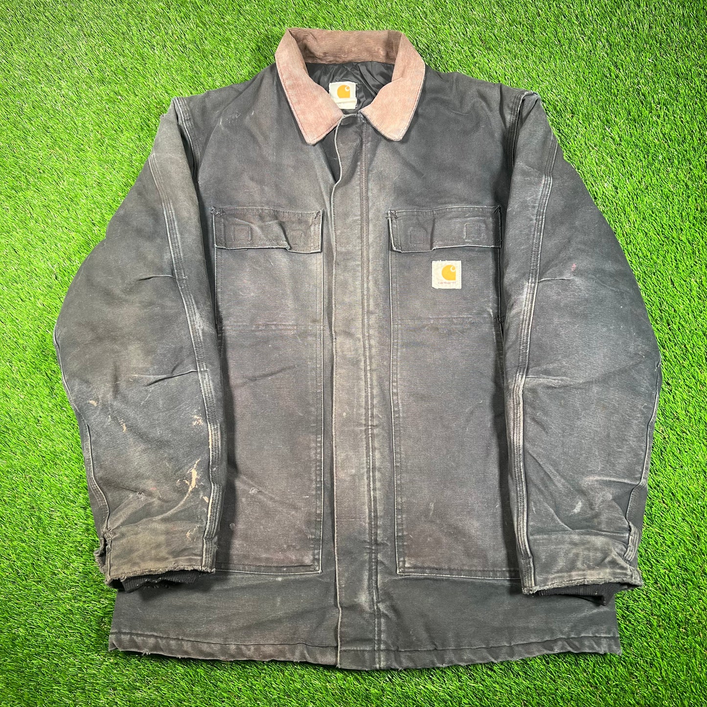 1990s Carhartt Black Arctic Jacket Size Large USED v17593