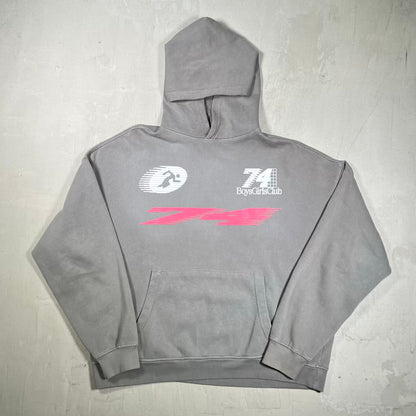 74 Is War BGC Grey Hoodie Size Medium USED x18976