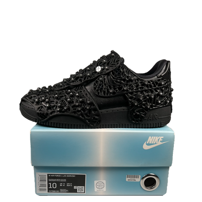 Nike Air Force 1 Low Swarovski Retroflective Crystals Black (2021) Size 8.5M/10W USED s18946