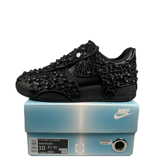 Nike Air Force 1 Low Swarovski Retroflective Crystals Black (2021) Size 8.5M/10W USED s18946