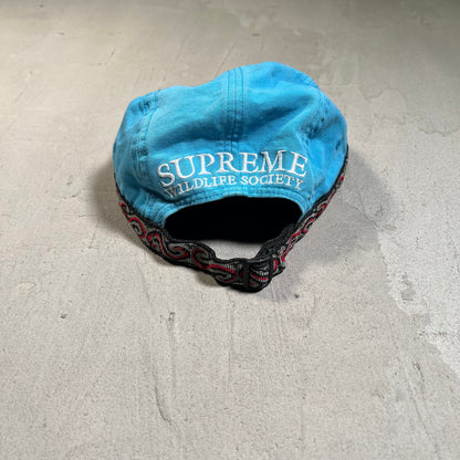 Supremme Wildlife Society Taping Teal Hat USED x17624