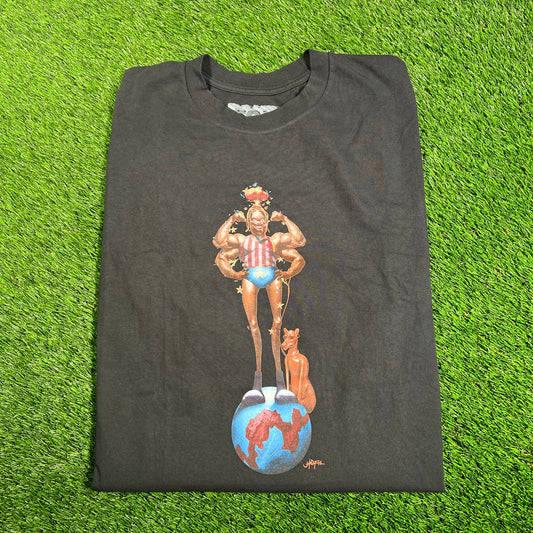 Travis Scott Circus Maximus Boston Black Tee Size XL USED x16092