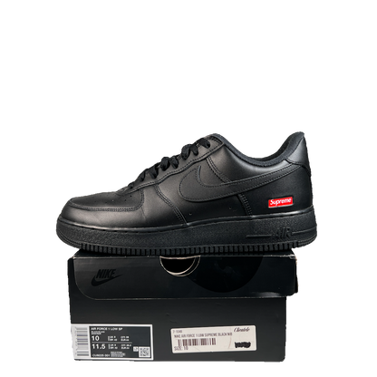 Nike Air Force One Low Supreme Black (2020) Size 10 USED s23271