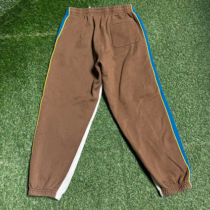 Supreme Falcon Natrual/Blue Sweatpants Size Small USED x13712
