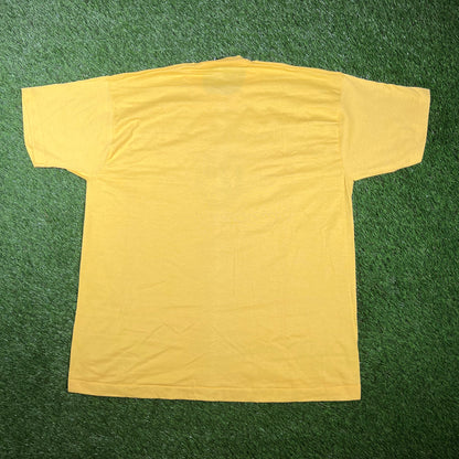1996 Cranford NJ Logo Yellow Tee Size XL USED v17418