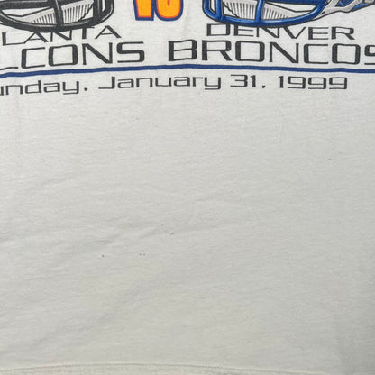 1999 Super Bowl Miami White Tee Size XL USED v17579