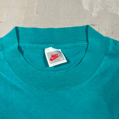 1990s Nike Air Teal/Orange Colorblocking Longsleeve Size Medium USED v18921