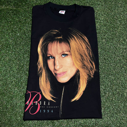 1994 Barbara Streisand "The Concert" Black Tee Size XL USED v16353