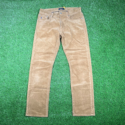 Polo Ralph Lauren Brown Corduroy Pants Size 30x30 USED v17227