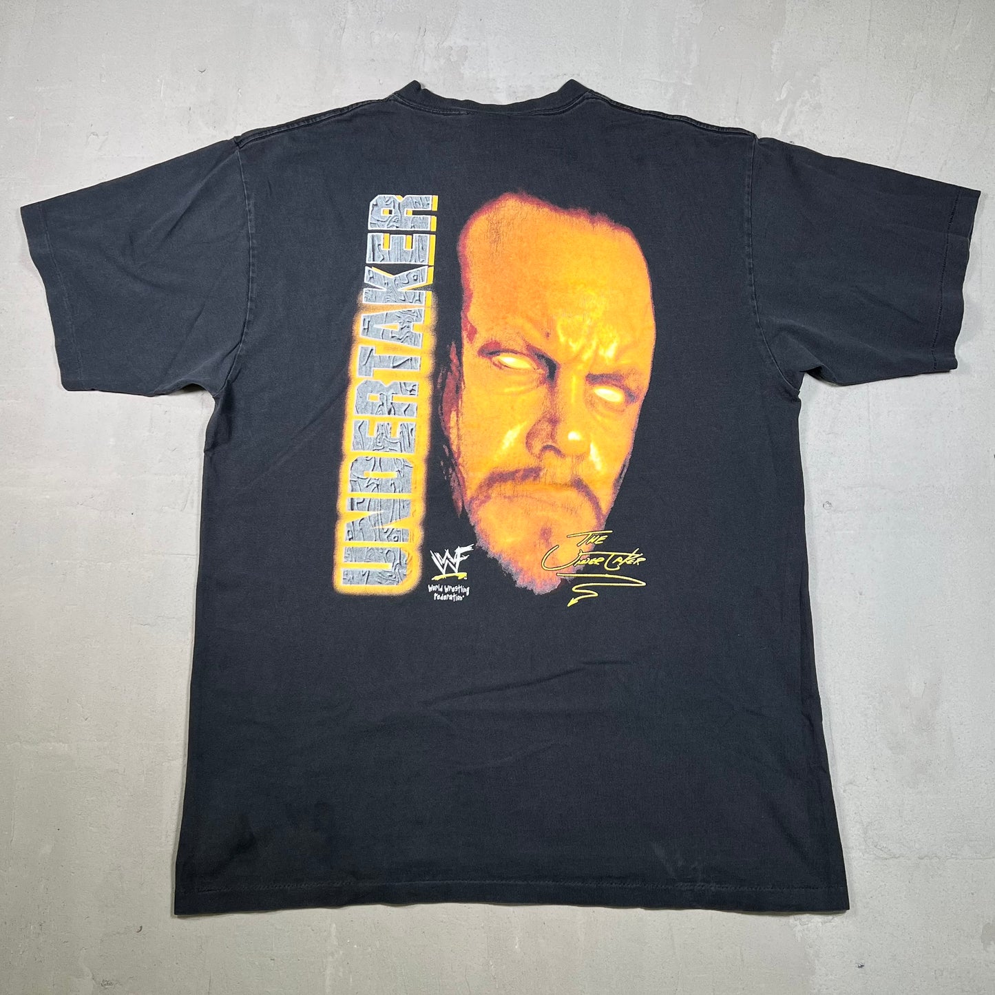 1998 WWF Undertaker Rest in Peace Black Tee Size XL USED v19015