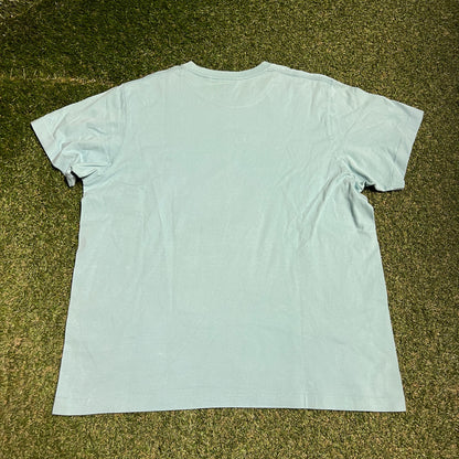 Kaws Uniqlo Blue Figure Sitting Teal Tee Size XXL USED x14055