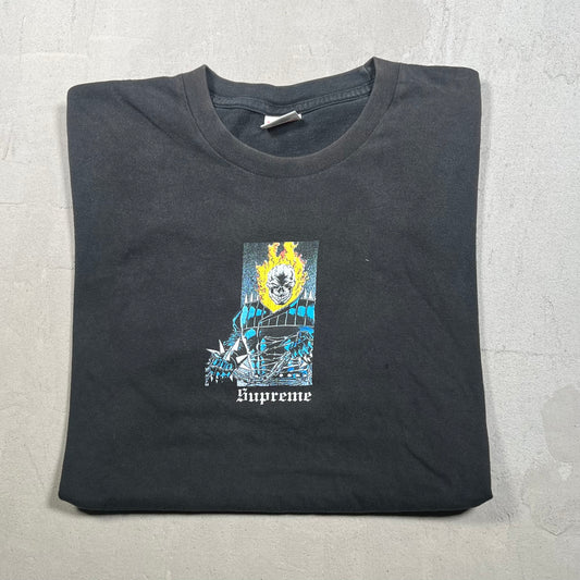 Supreme Ghost Rider Tee Black (2019) Size Medium USED x17226