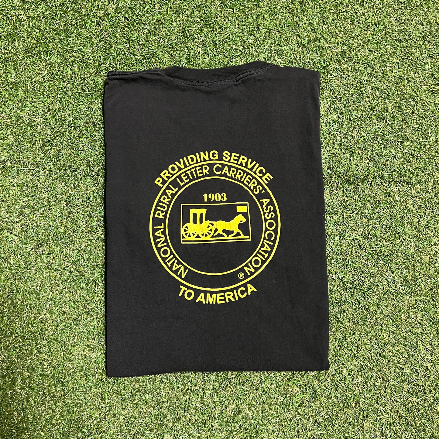 1990s "6-Day is the Right Way" Black Tee SIze XL USED v15988